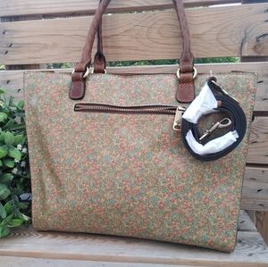 PATRICIA NASH 'ZANCONA' CORAL BOUQUET BAG NWT